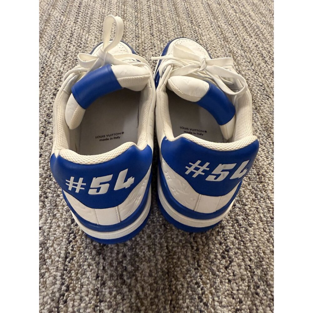 Louis Vuitton Mens Blue & White #54 Sneakers Size 8.5 - Picture 2 of 9